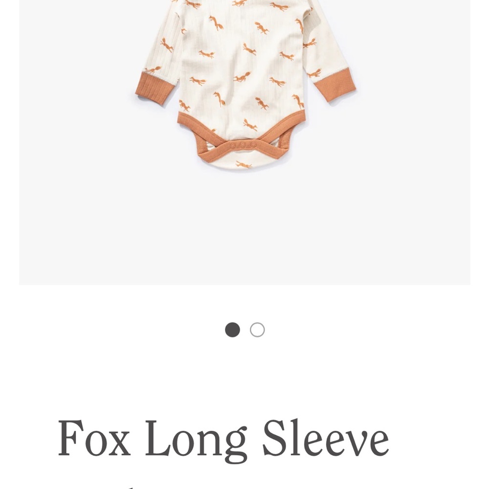 Sapling organic onesies 0-3 months